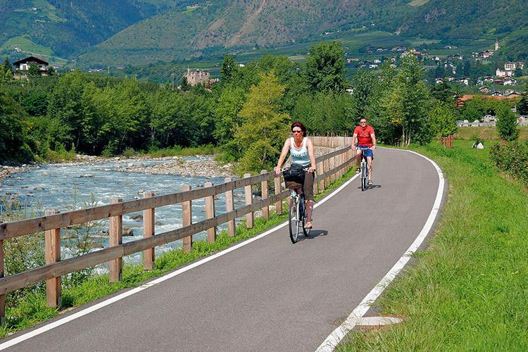 La comoda ciclabile di Lagundo