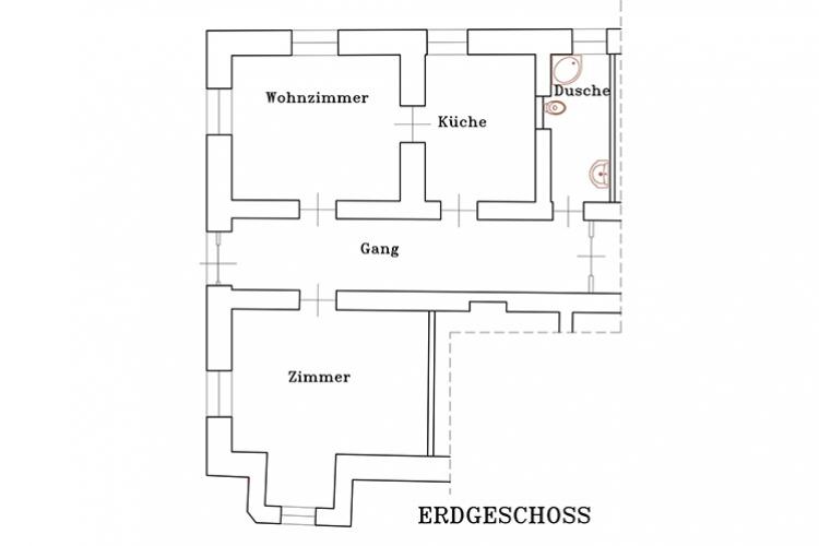 Skizzen - Ferienwohnung